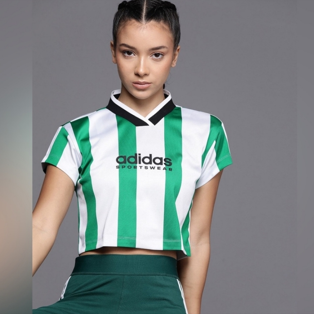ADIDAS Tiro colorblock tee crop jersey top copa